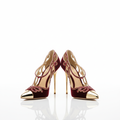 Luxury Stiletto Heel in Burgundy Red