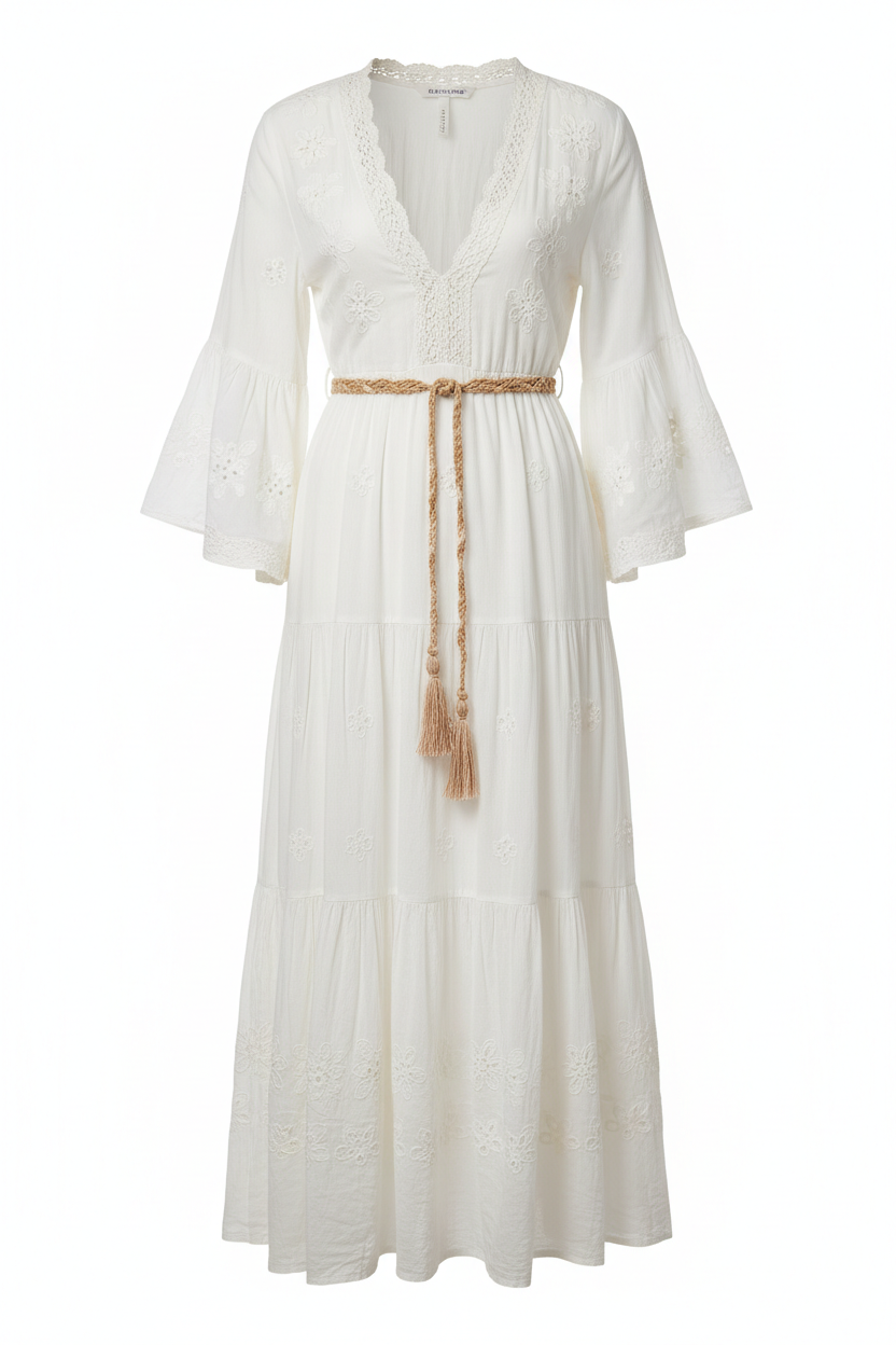 Ivory Bohemian Maxi Dress