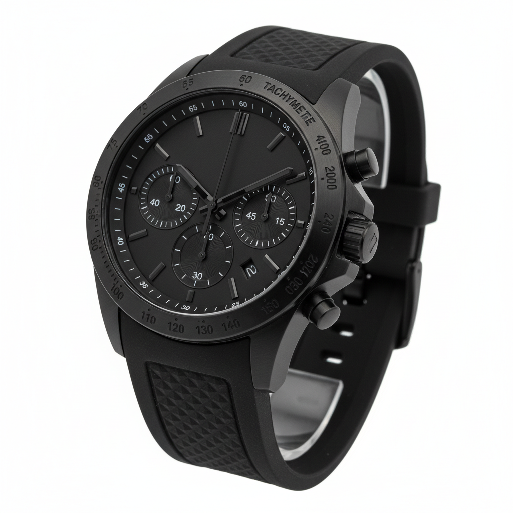 Sleek Black Chronograph