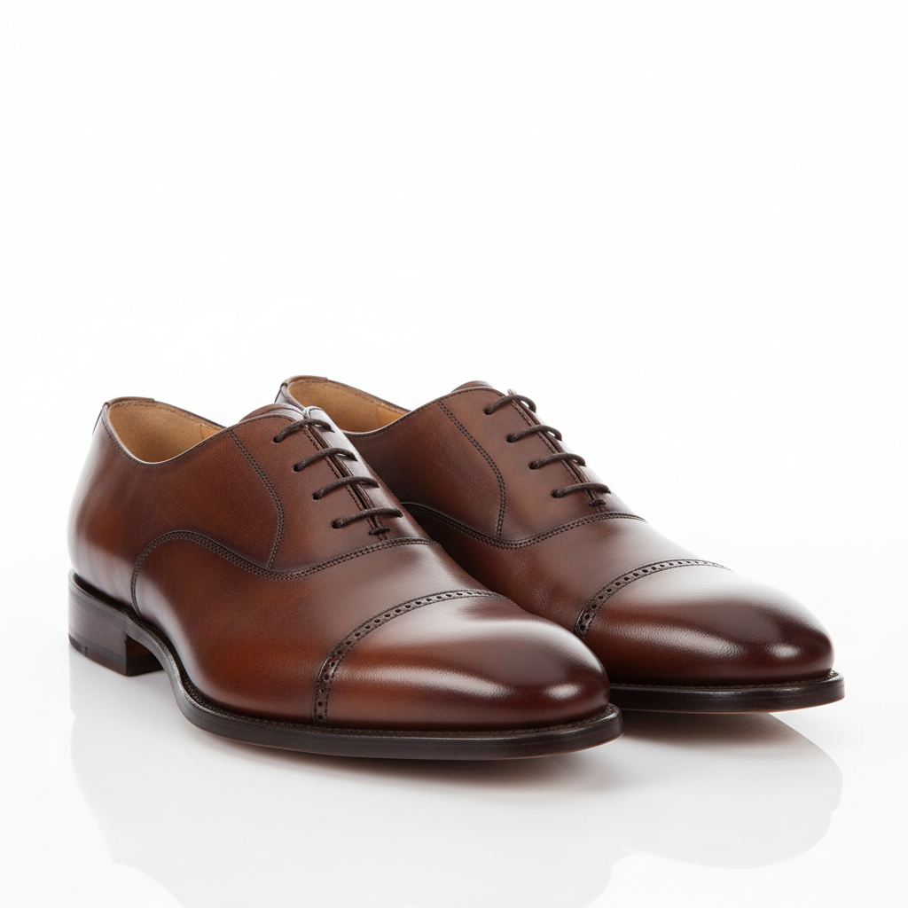 Classic Leather Oxford in Deep Brown