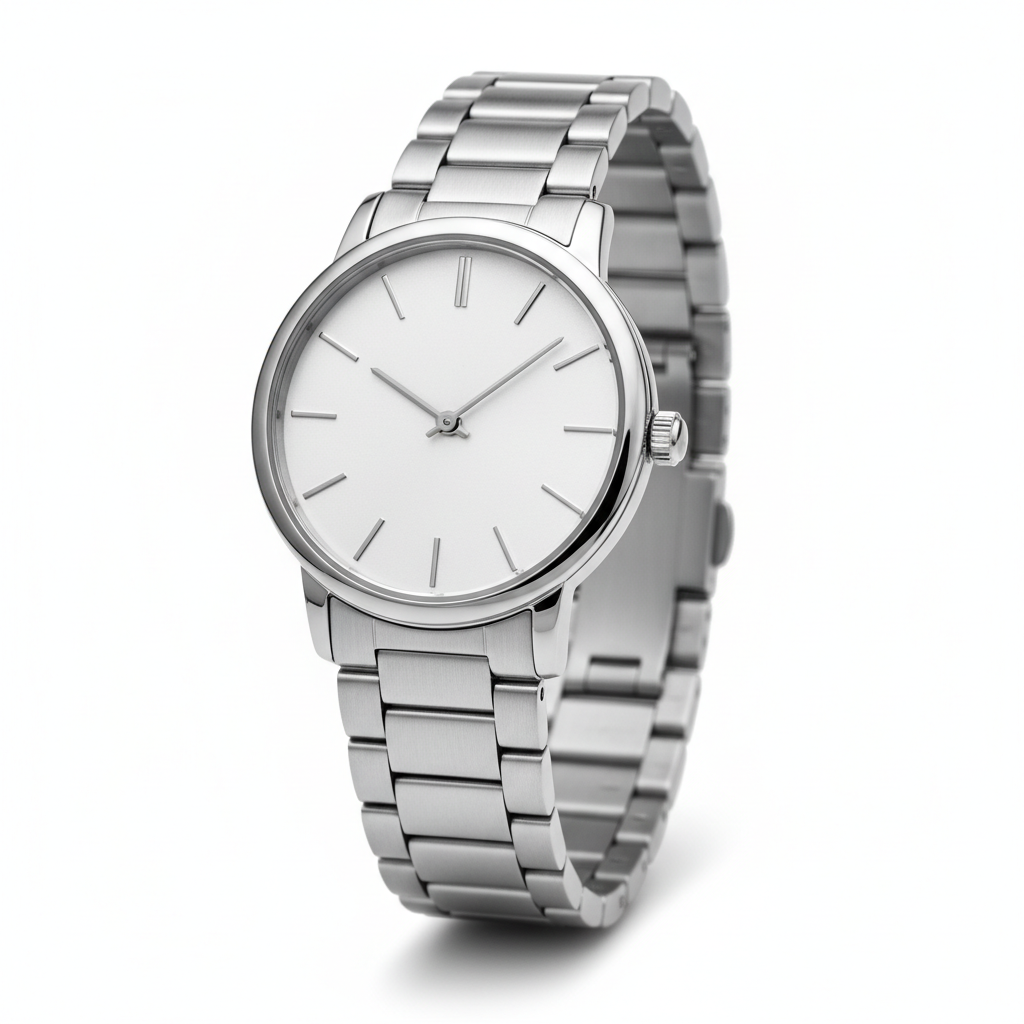 Classic Silver Dress Watch