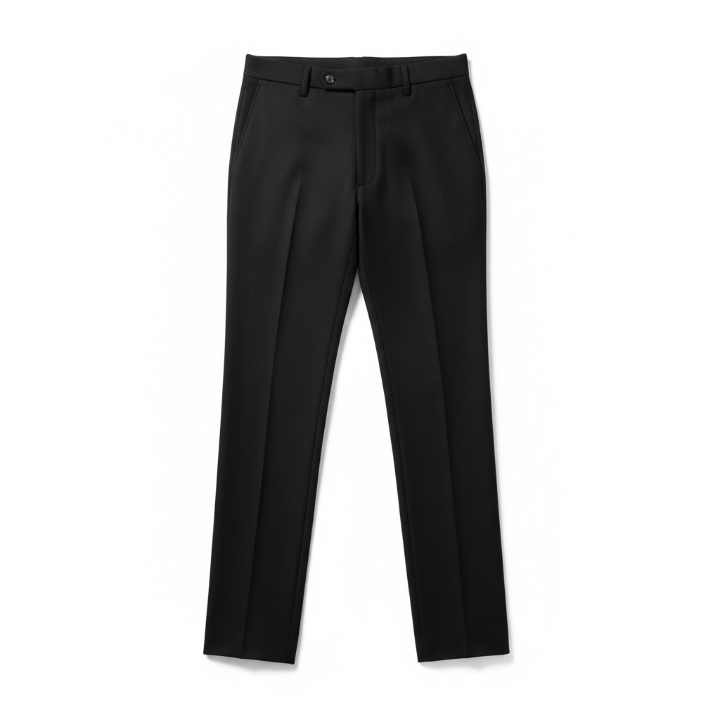 Black Slim Fit Dress Pants